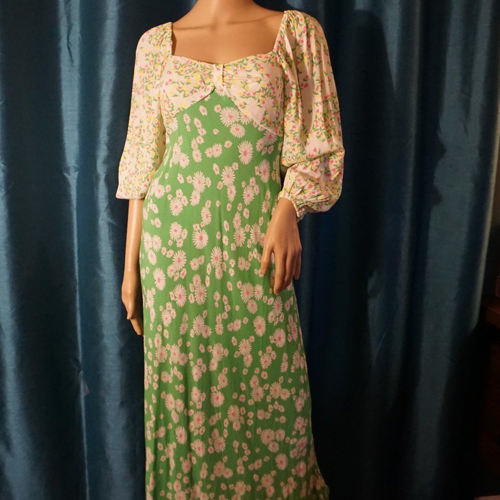 RIXO X TARGET Daisy Long Sleeve Swing Dress NEW